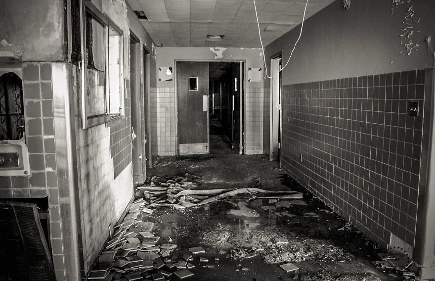 Hospital At Abandoned Cold War Afb In Montana