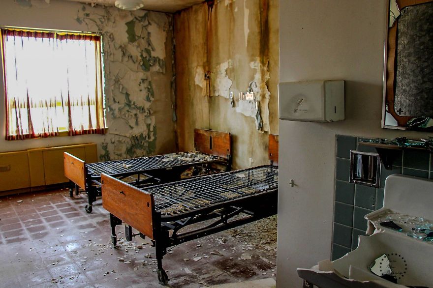 Hospital At Abandoned Cold War Afb In Montana