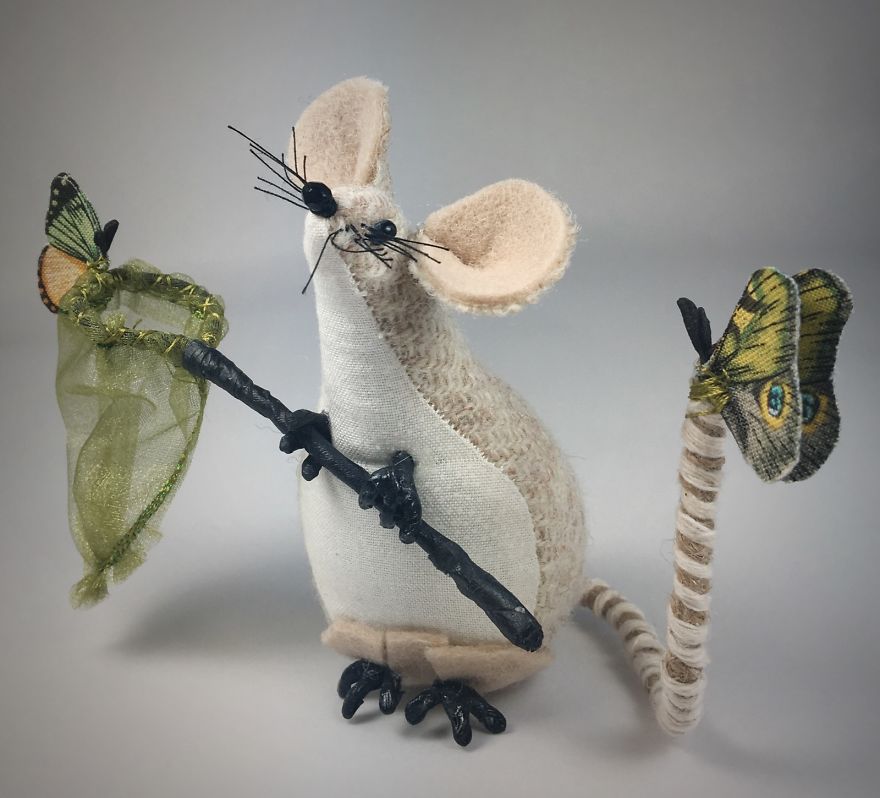 I Made These Small Mice From Harris Tweed And Gave Them Jobs