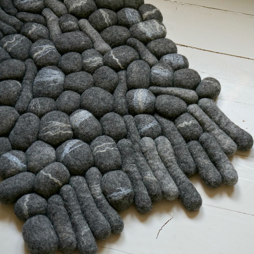 I Made This Rock Carpet From Natural Wool