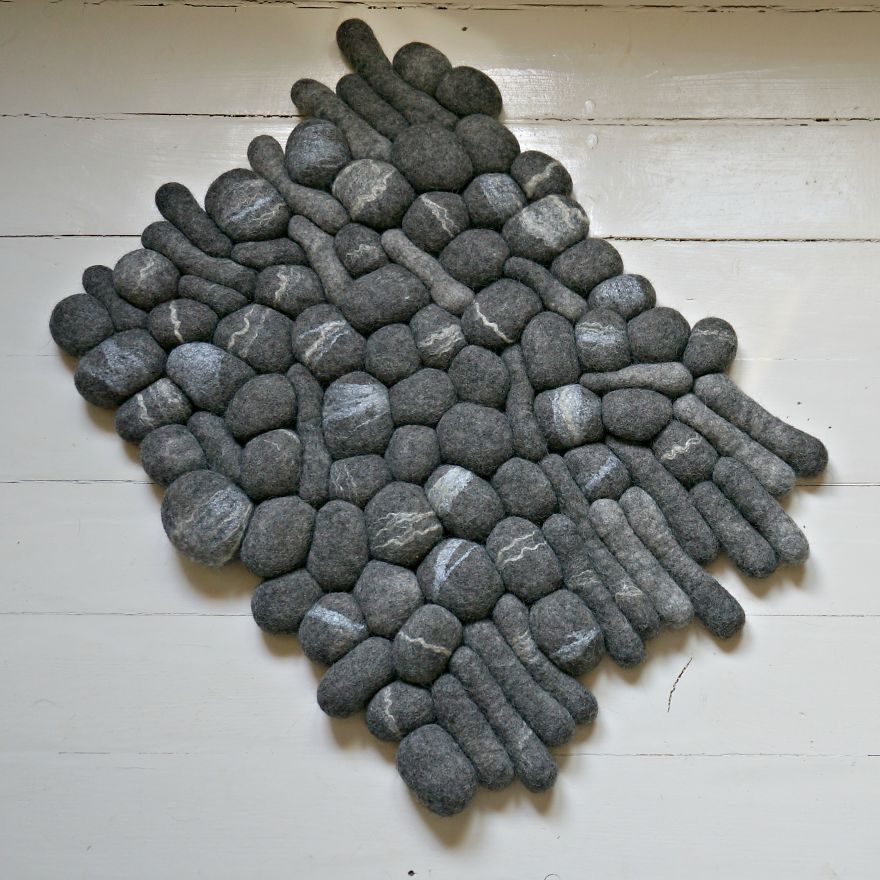 I Made This Rock Carpet From Natural Wool