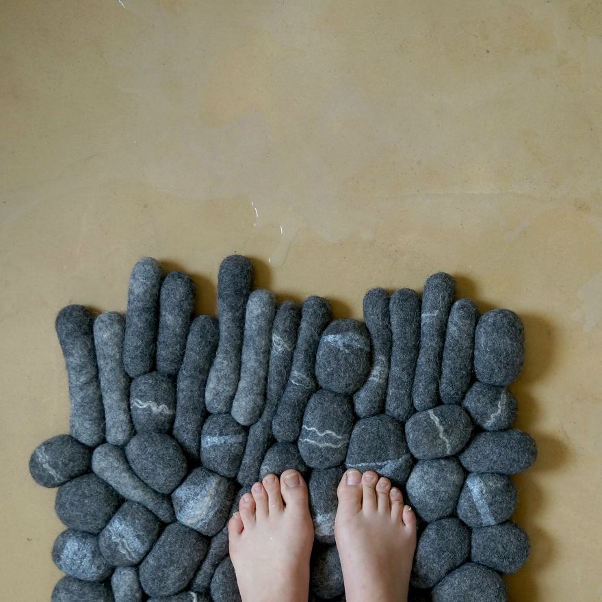 I Made This Rock Carpet From Natural Wool