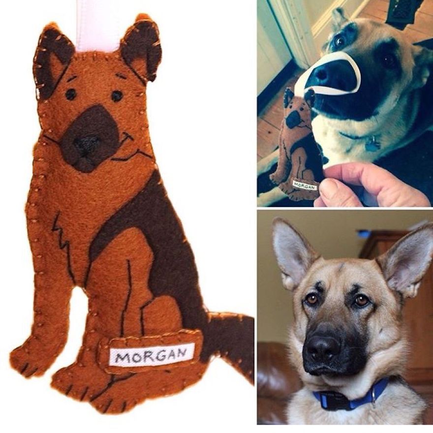 I Make Felt Ornaments And Keychains Designed To Look Like Your Dogs.