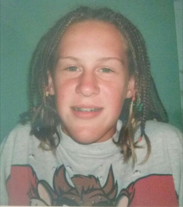 I Thought I Looked So Cool With My Taz Shirt And Braids (1994ish)