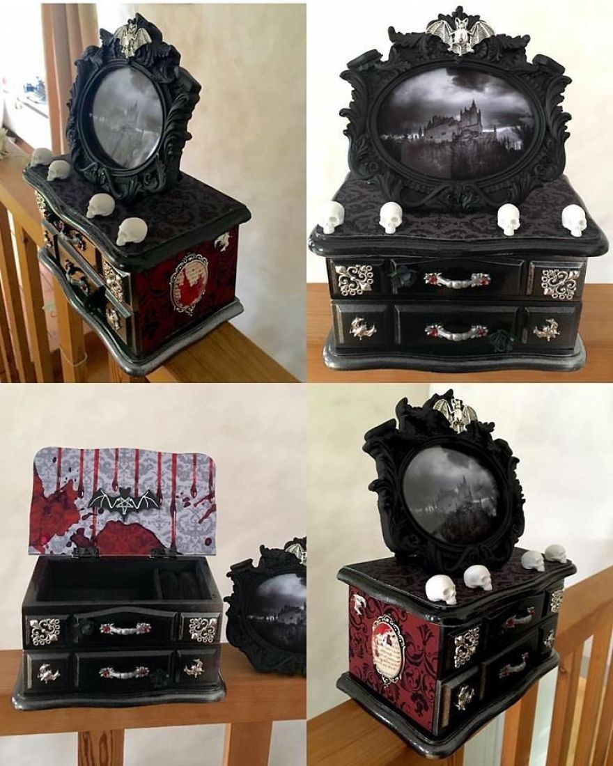 I Make Custom Gothic And Fantasy Jewellery Boxes.