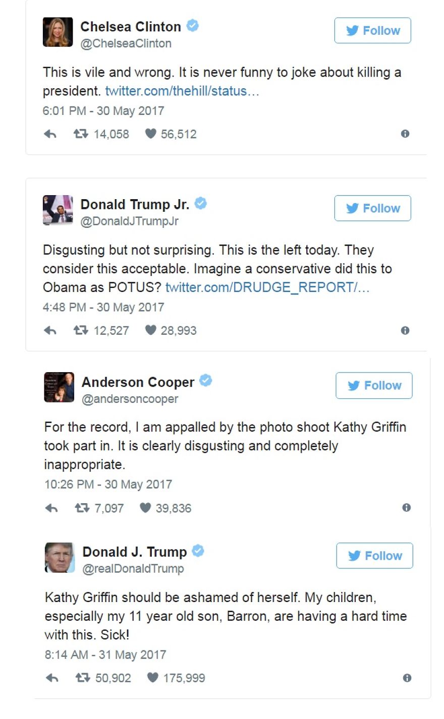 Kathy Griffin Is Called For The Photo Shot Showing The Decapitated Donald Trump Kathy Griffin Is Called For The Photo Shot Showing The Decapitated Donald Trump