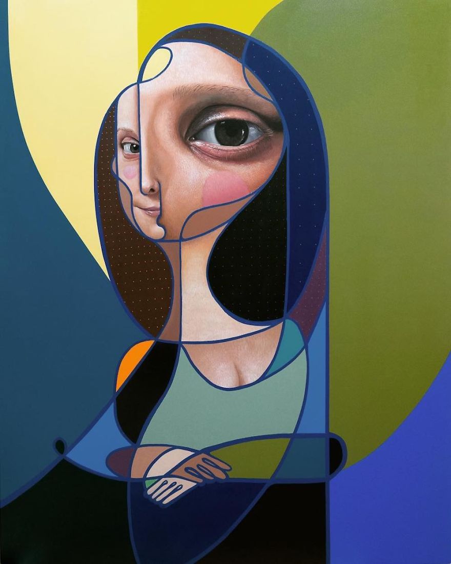 New Paintings Combining Cubist And Realistic Elements By 'Belin'