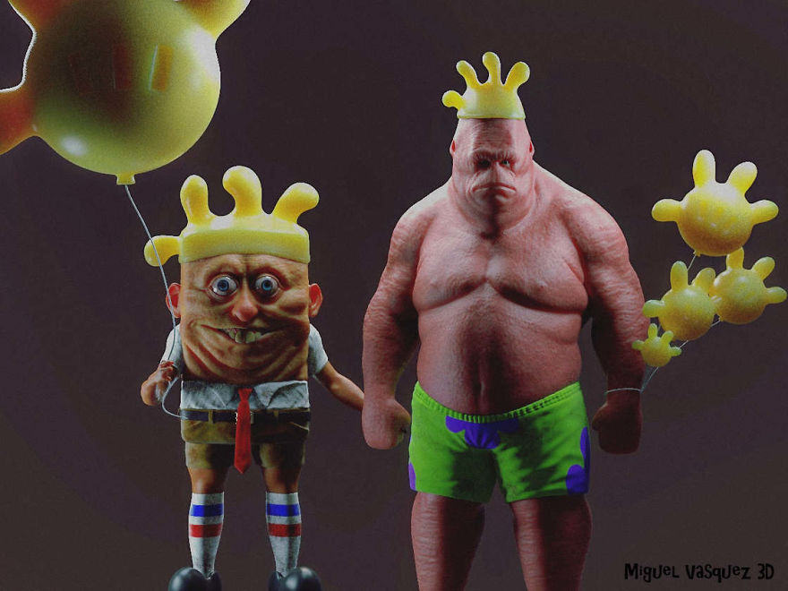Realistic Version Of Spongebob And Patrick
