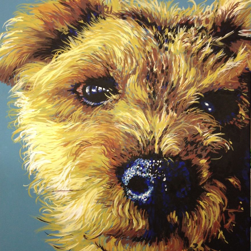 These Stunning Pet Portraits Are Painted From The Pet Owners Phone Photos!