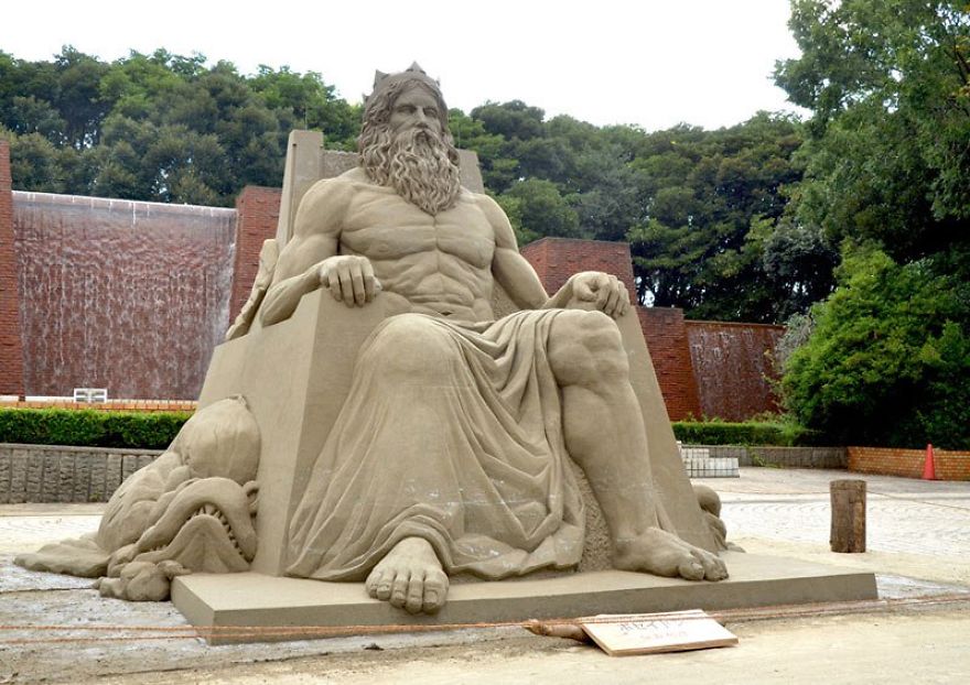 the Sand Sculptures By Toshihiko Hosaka