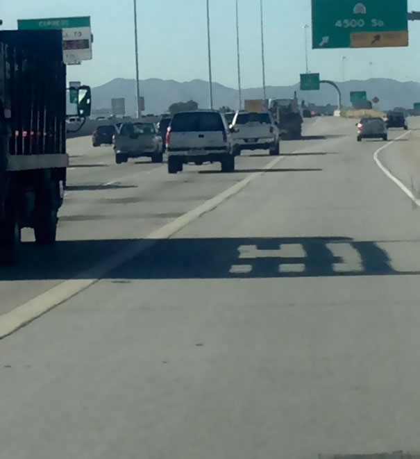 This Truck's Shadow Greets You