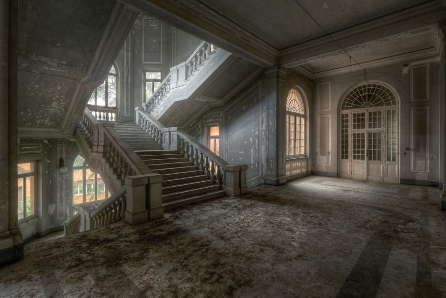 Abandoned Staircase In Italy