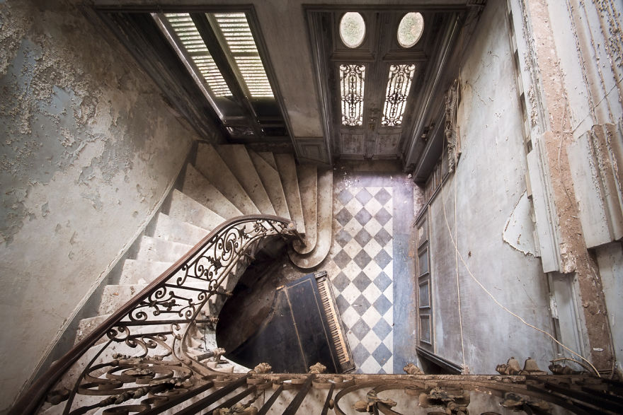 Abandoned Staircase In France