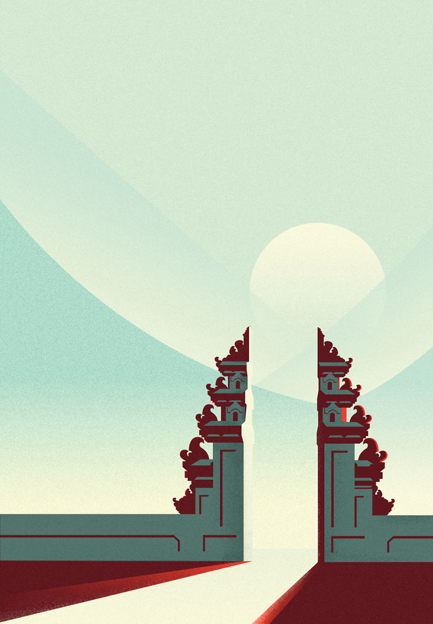 The Incredible Landmarks With Minimal Art Style.
