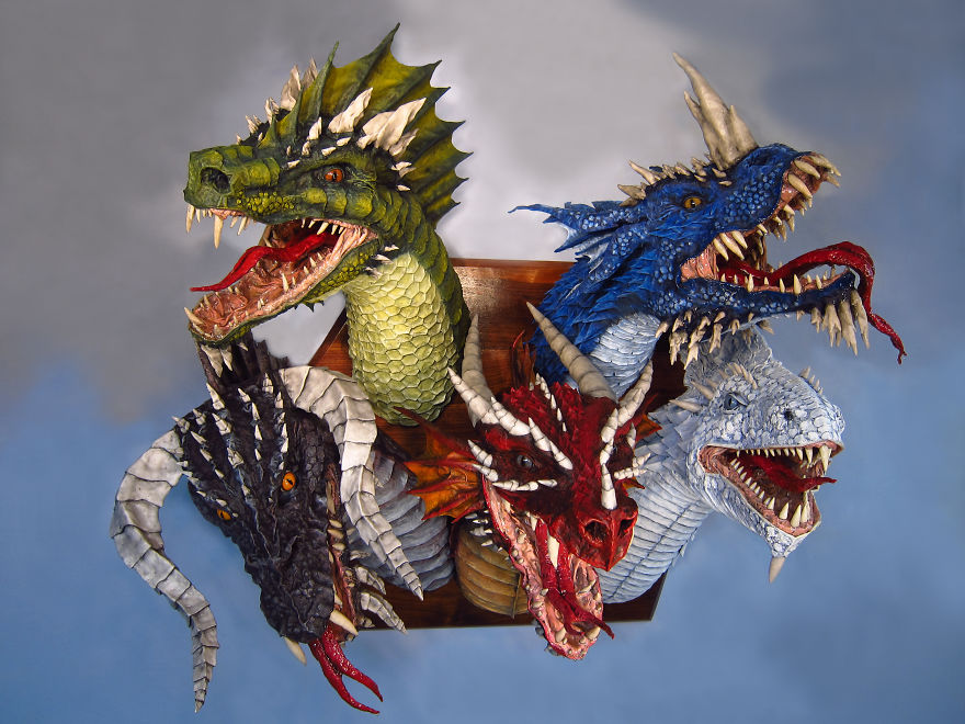 I Make Paper Mache Dragons!