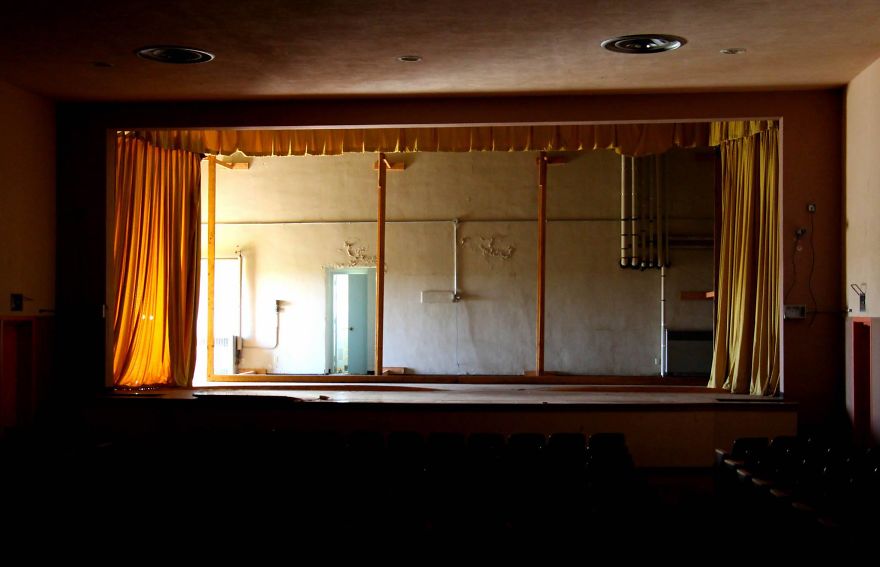 Well Preserved Move Theater In An Abandoned Cold War Afb