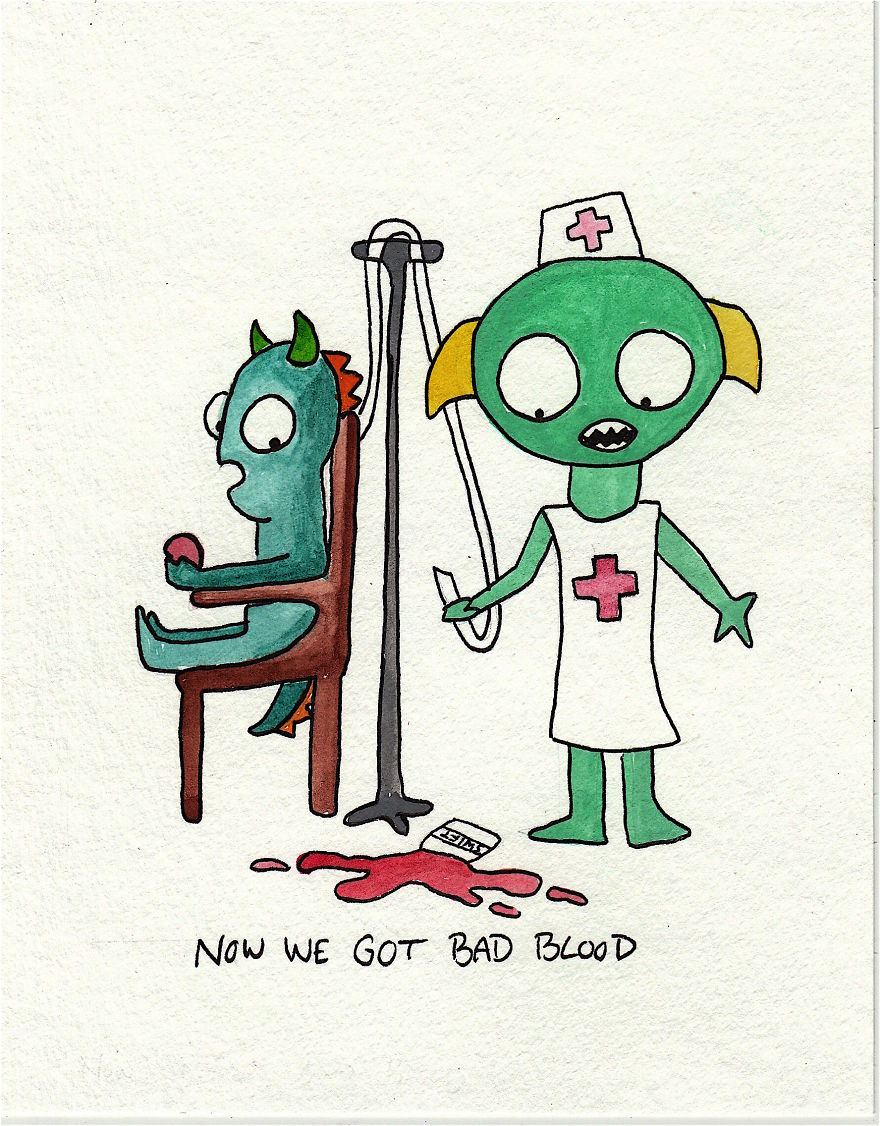 I Illustrate Lyrics Using Monsters. I Illustrate Lyrics Using Monsters.