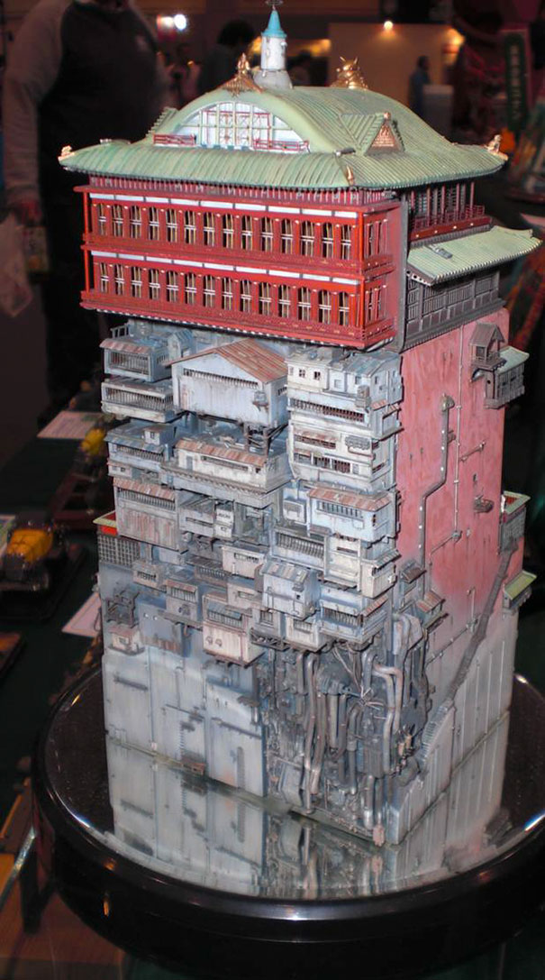 Incredibly Detailed Model Of The Bath House From Miyazaki's Spirited Away