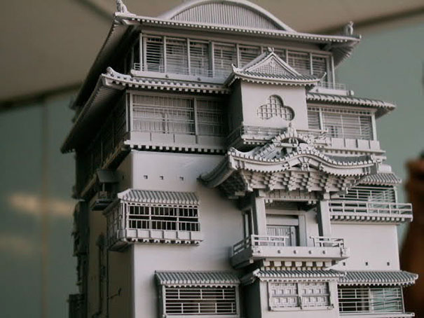 Incredibly Detailed Model Of The Bath House From Miyazaki's Spirited Away