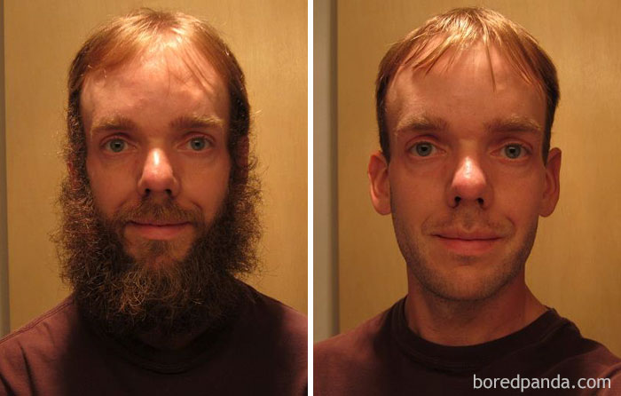 Before And After Shaving