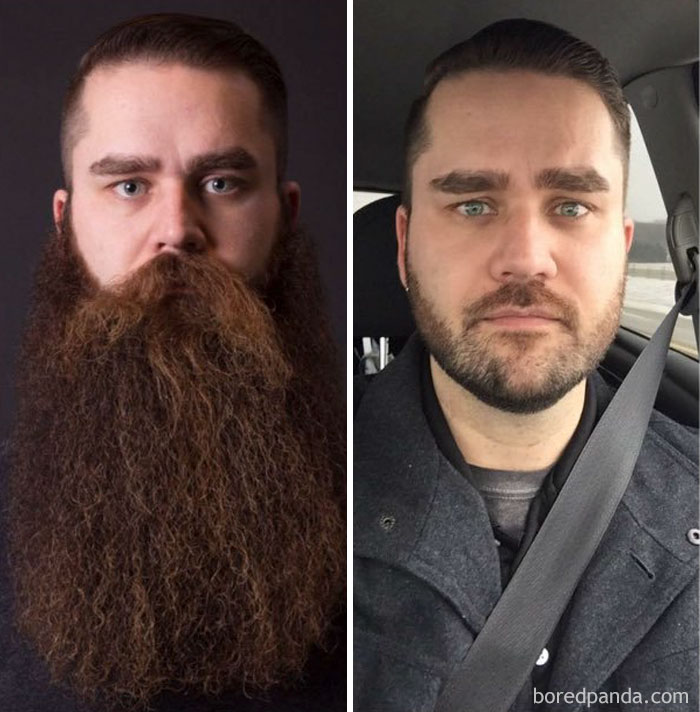 After 3 Years Of The Beard Life My Buddy Matt Shaved His Beard