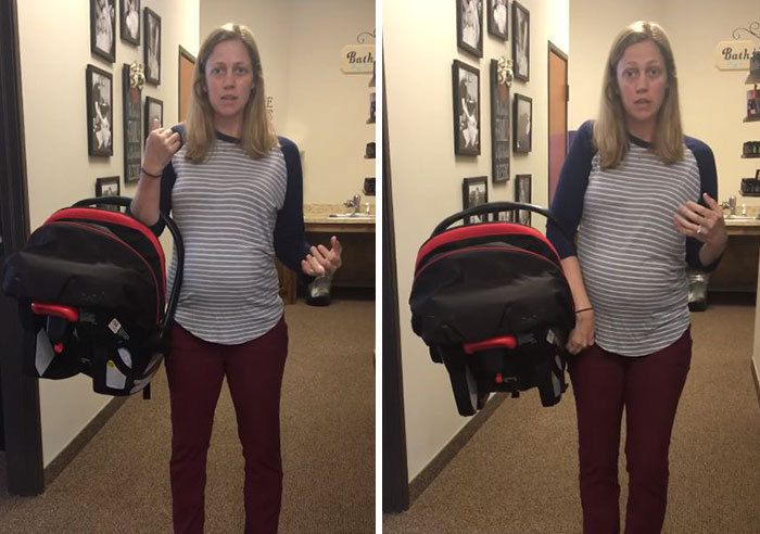 We've Been Carrying Baby Car Seats WRONG The Whole Time And Here's How To Do It Correctly