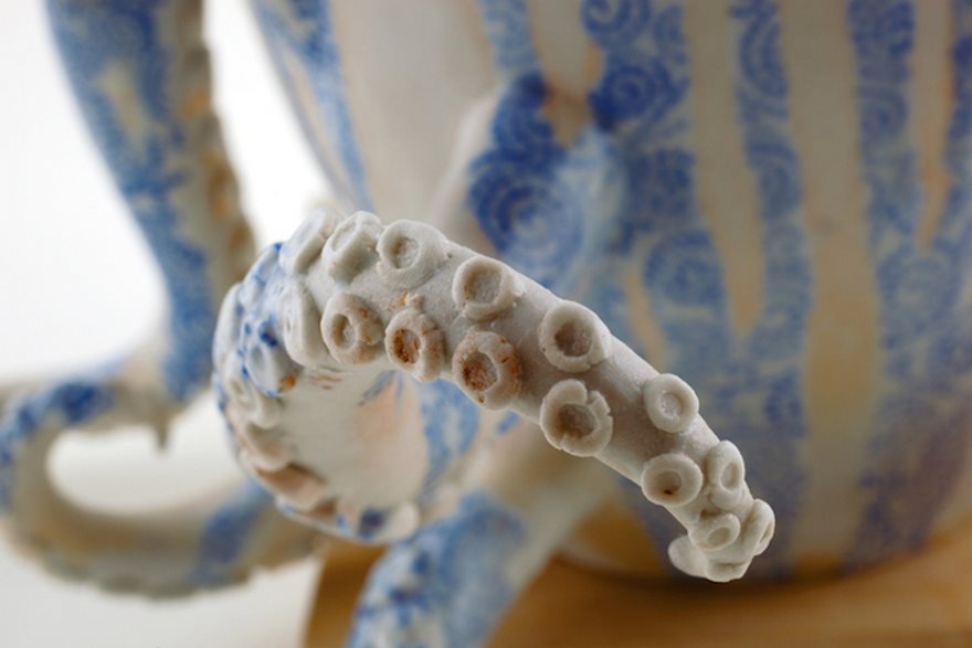 Half-Octopus, Half-Pottery: Japanese Artist Creates Ceramics That Blur The Line Between Function And Form