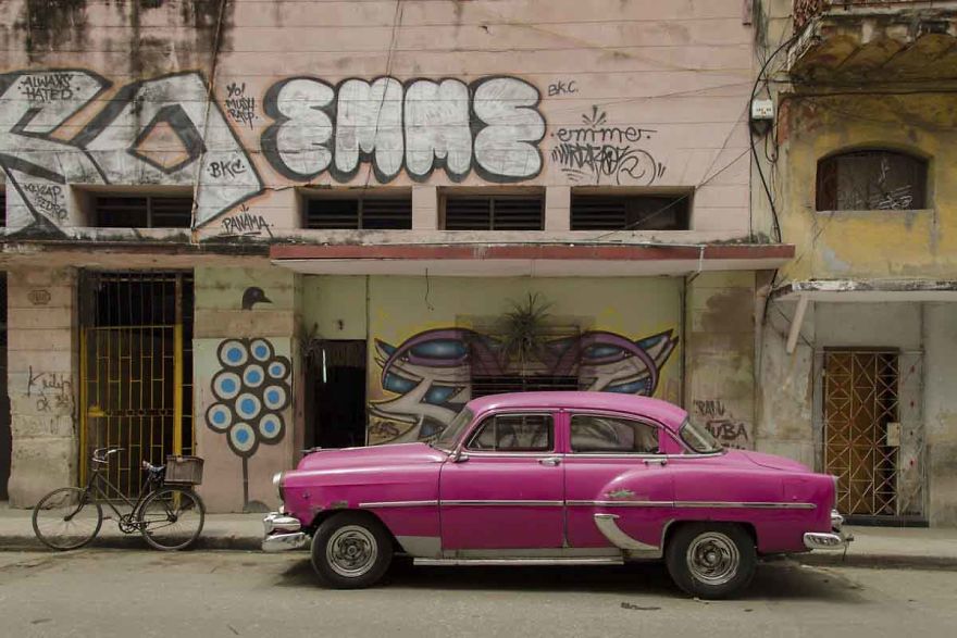 Fotografías De Viejos Coches Americanos En Cuba. Fotografías De Viejos Coches Americanos En Cuba.