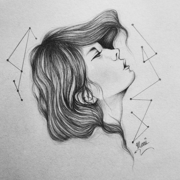 I Make Pencil Drawings Illustrating My Favorite Subject – People