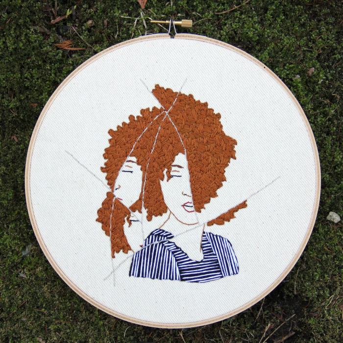 I Embroidered Fractured Portraits Of Women Showing The Complex Feelings I Experienced After The Election