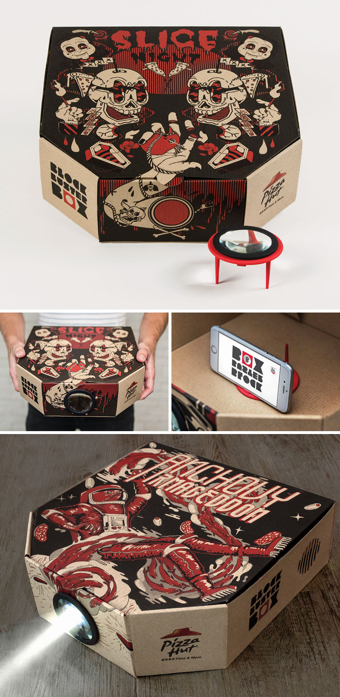 The Pizza Box That Turns Into A Projector