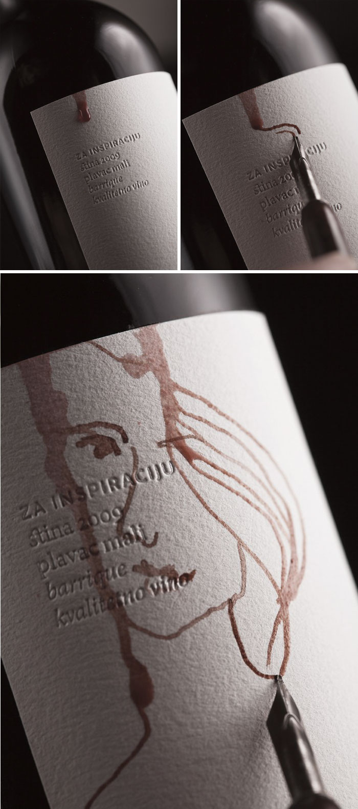 This Bottle Of Wine Lets You Paint Your Own Wine Label Using Wine