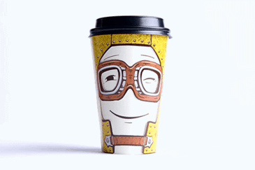 Coffee Cups With Altering Emotions