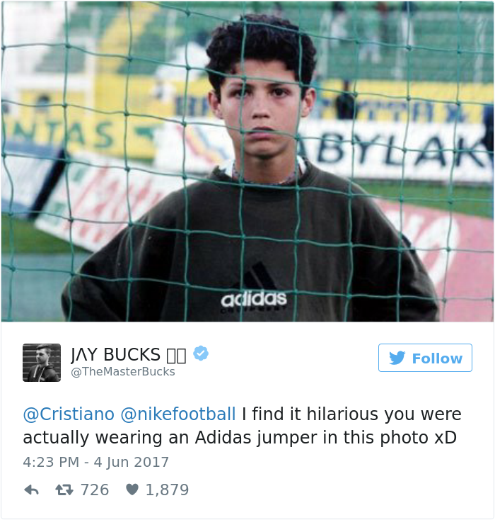 Cristiano Ronaldo Just Tweeted Nike's New Ad Featuring Himself, And It Hilariously Backfires