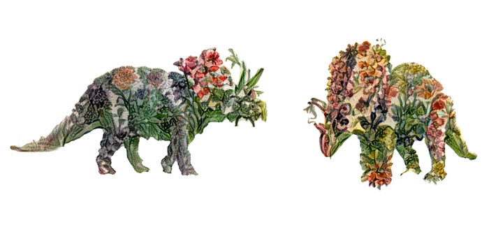 Artificial Intelligence Turns A Book Of Flowers Into Surprisingly Lovely Dinosaur Art