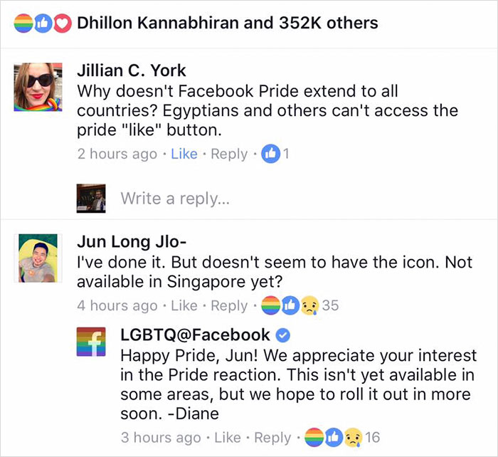 Not Everyone Can Use The New "Pride" Reaction On Facebook, And The Whole World Is Confused Why