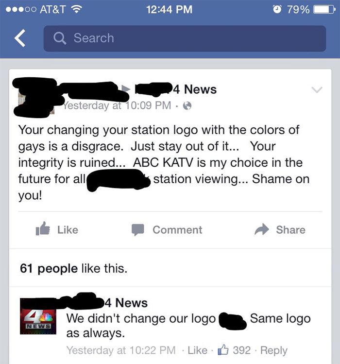 Someone Got Mad About The NBC News Affiliate In My City "Changing Their Logo"