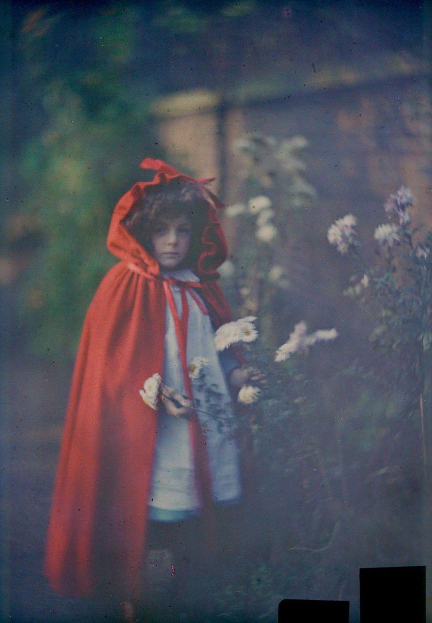 Joan In Red Riding Hood Cape With Basket, 1907