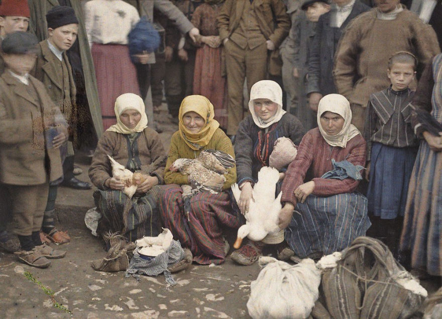 Krusevac, Serbia (Market Scene), 1913