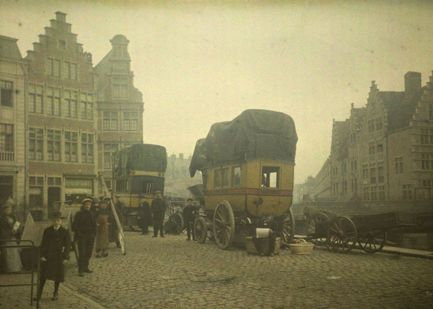 Stagecoaches At Ghent, 1912
