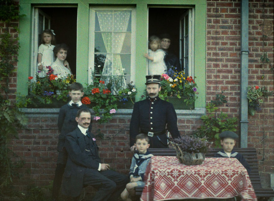 Family Portrait At Roannay, Belgium, 1913