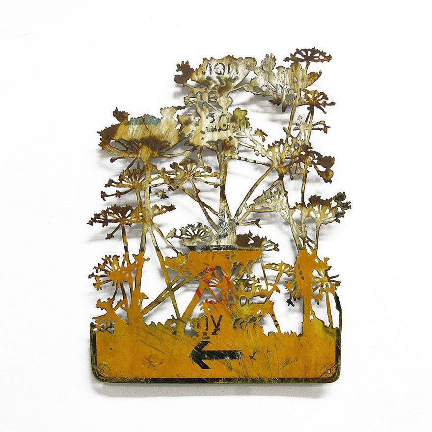 This Artist Is Turning Old Scrap Metal Into Delicate Plants And Trees, And The Result Is Amazing