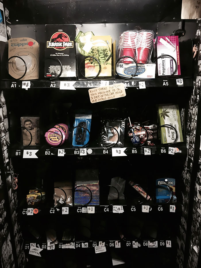 This Vending Machine In A Seattle Bar Has Only The Essentials