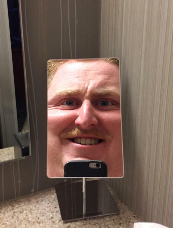 When You're Feeling Great But Your Hotel Mirror Puts You Back In Check