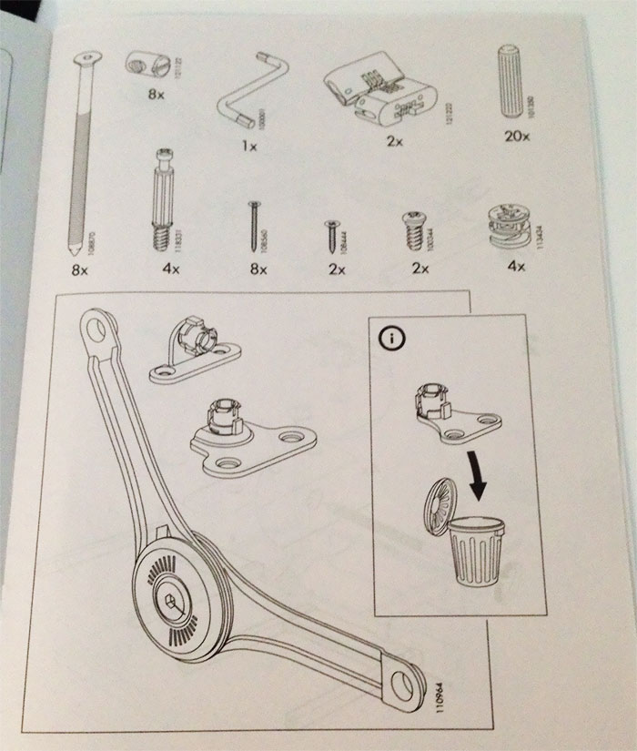 A Page In My Ikea Instruction Manual Told Me To Throw Out One Of The Parts