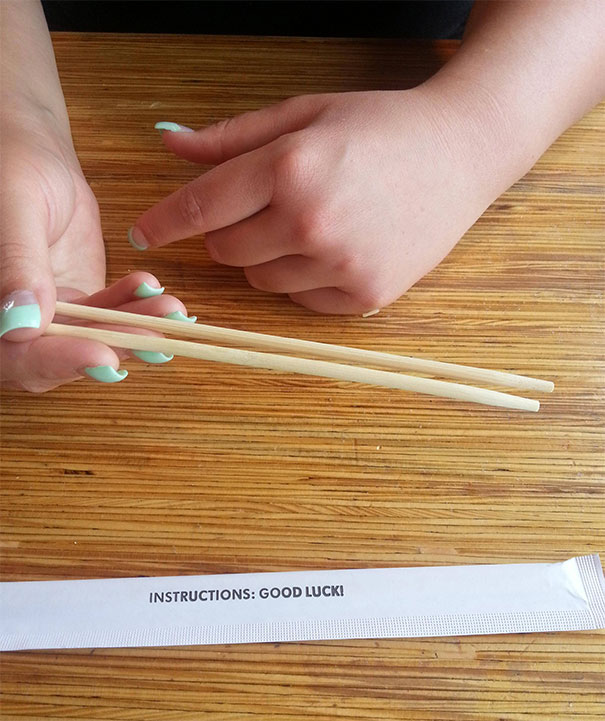 These Chopstick Instructions.