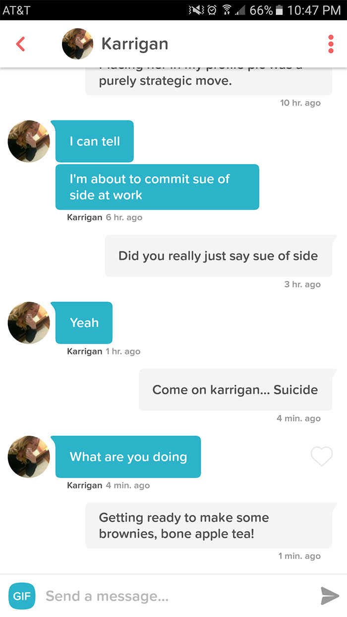 Sue Of Side Is No Laughing Matter