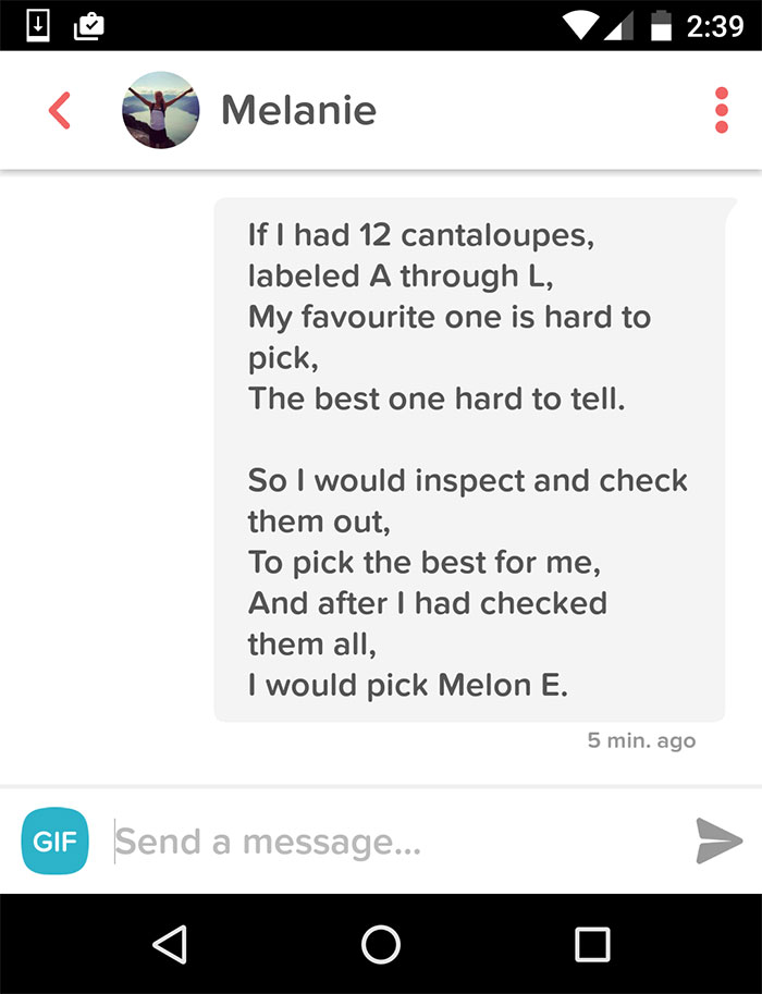 A Poem For Melanie