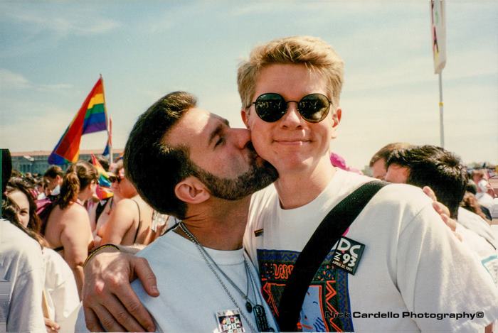 Gay Couple Who Was Told Their Love Was "Just A Phase" Recreates Their Pride Photo 25 Years Later