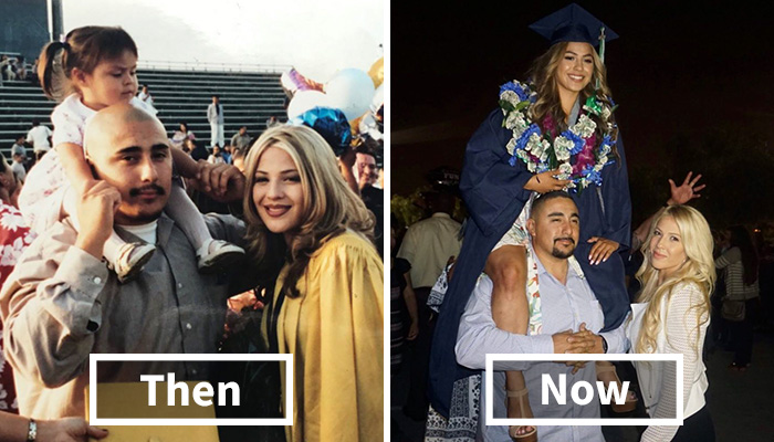 18-Year-Old Recreates Mother’s High School Graduation Pic And Everyone Thinks Her Parents Don’t Age